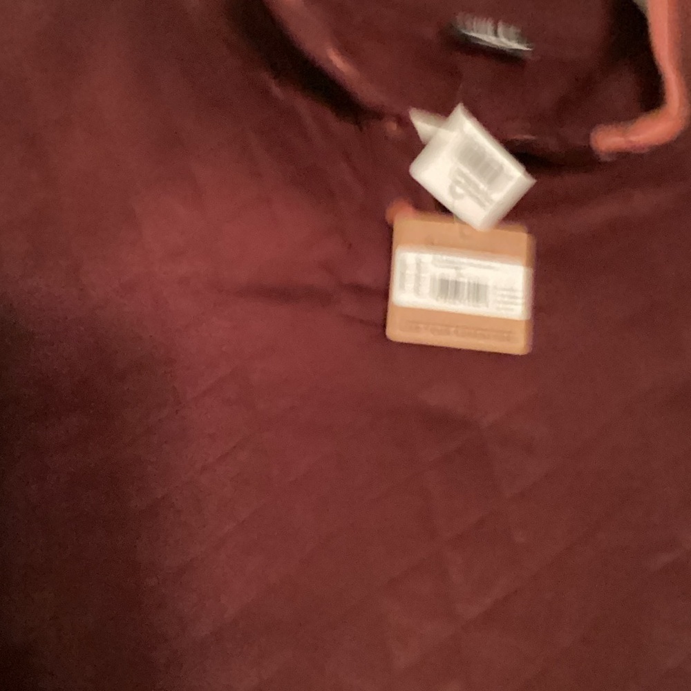 Eddie Bauer Quilted Pullover Hoodie - BurgundySizeXL . NWT - Picture 6 of 7